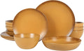 Tumeric Yellow Palermo Sun 16pc Stoneware Dinnerware Set - Service
