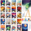 20 Pack Pre Drawn Canvas Painting Kit for Fun Art Parties