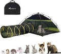 Outdoor Cat Enclosure Catio Tunnel Pop Up Playhouse - Portable Cat