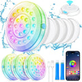 Rechargeable Submersible Pool Lights with APP Control - Bright 4000mAh