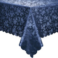 Smiry Rectangle Table Cloth Navy Blue 54ft x 108ft - Waterproof Vinyl