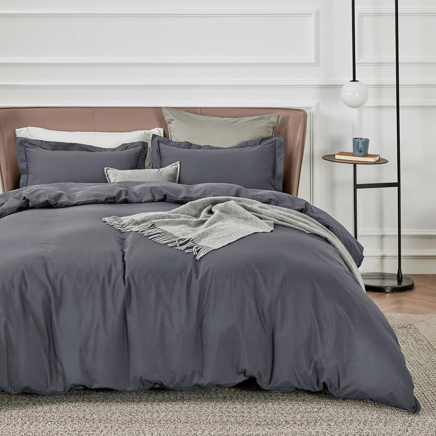 Bedsure King Size Duvet Cover Set - Soft Double Brushed Bedding