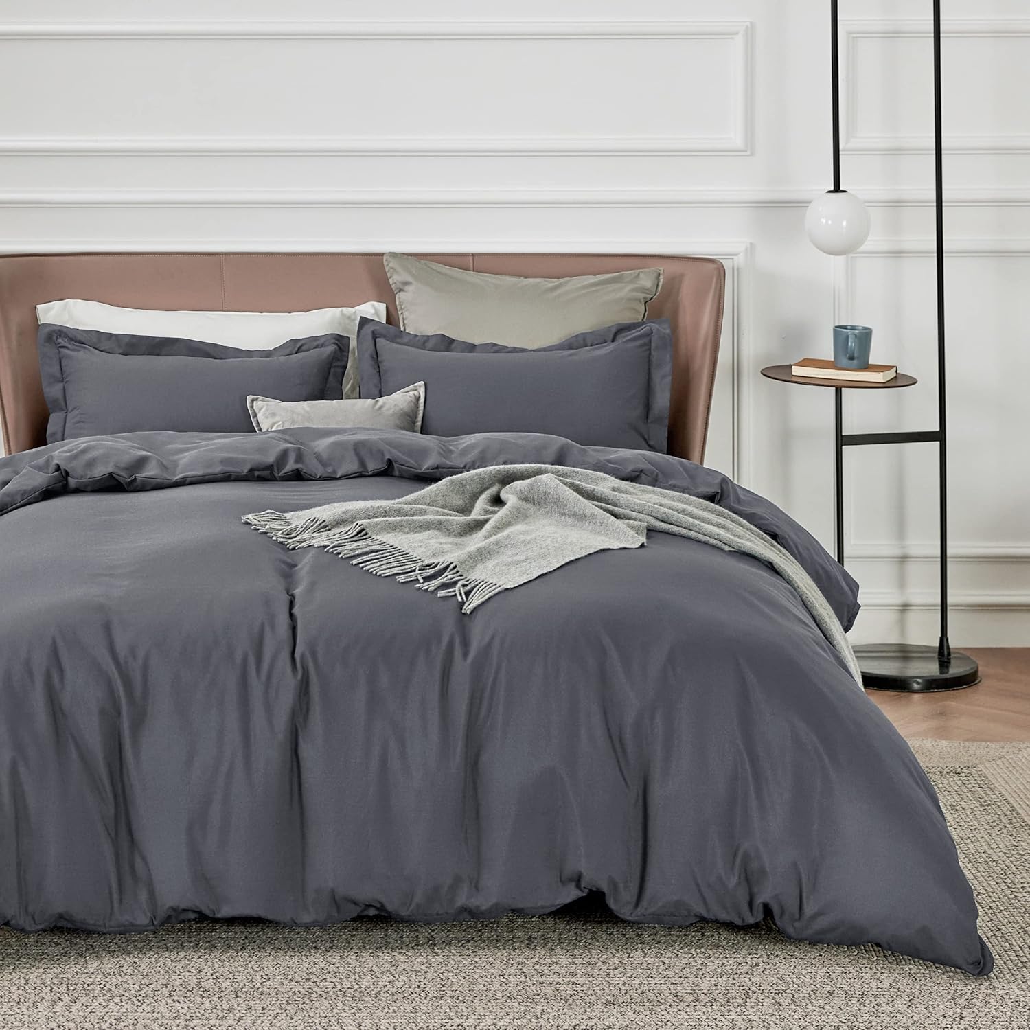 Bedsure King Size Duvet Cover Set - Soft Double Brushed Bedding
