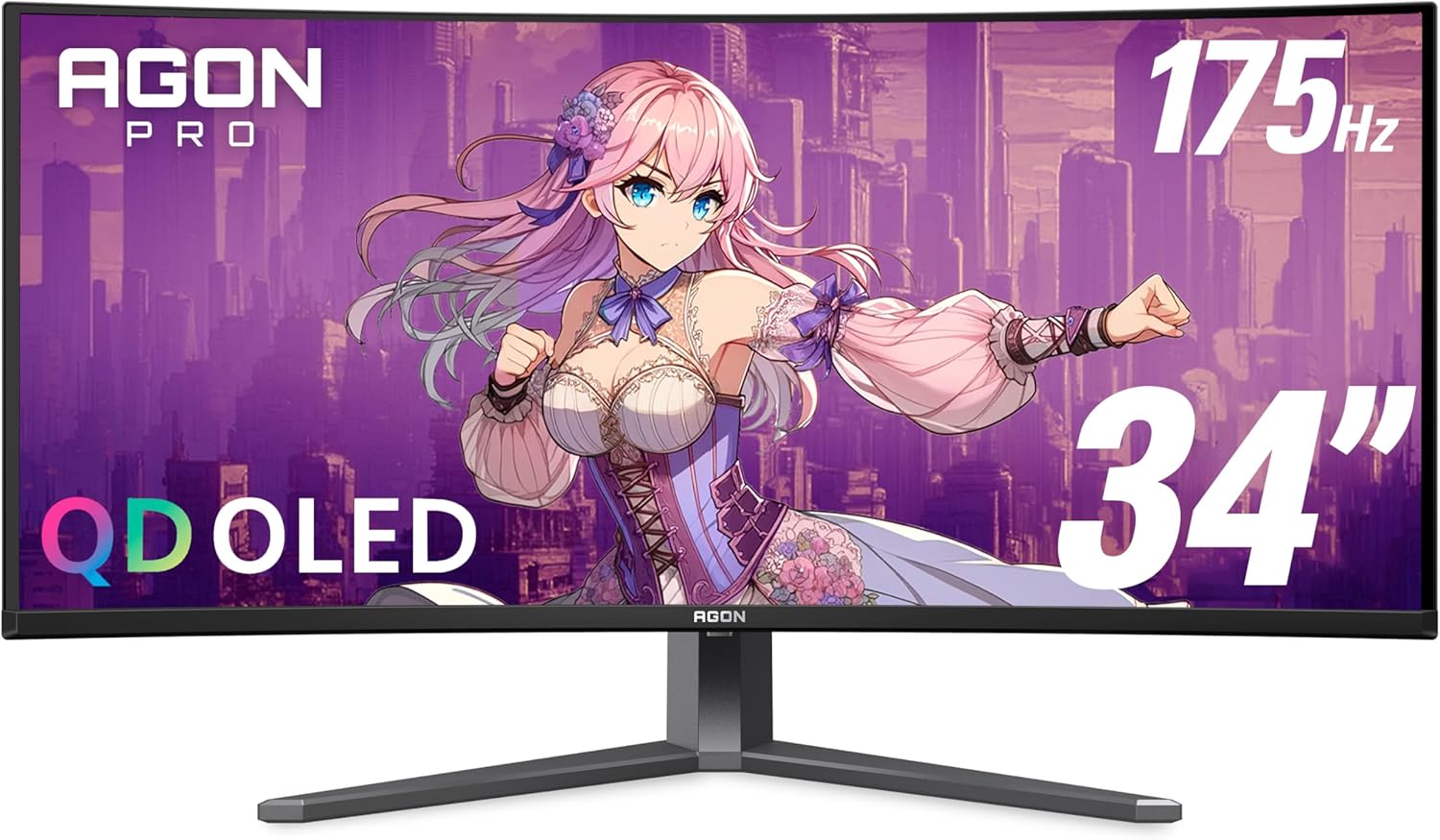 AOC Agon PRO AG346UCD 34'' Ultra Wide Gaming Monitor - 175Hz 0.03ms Refresh, G-Sync, HDR 400