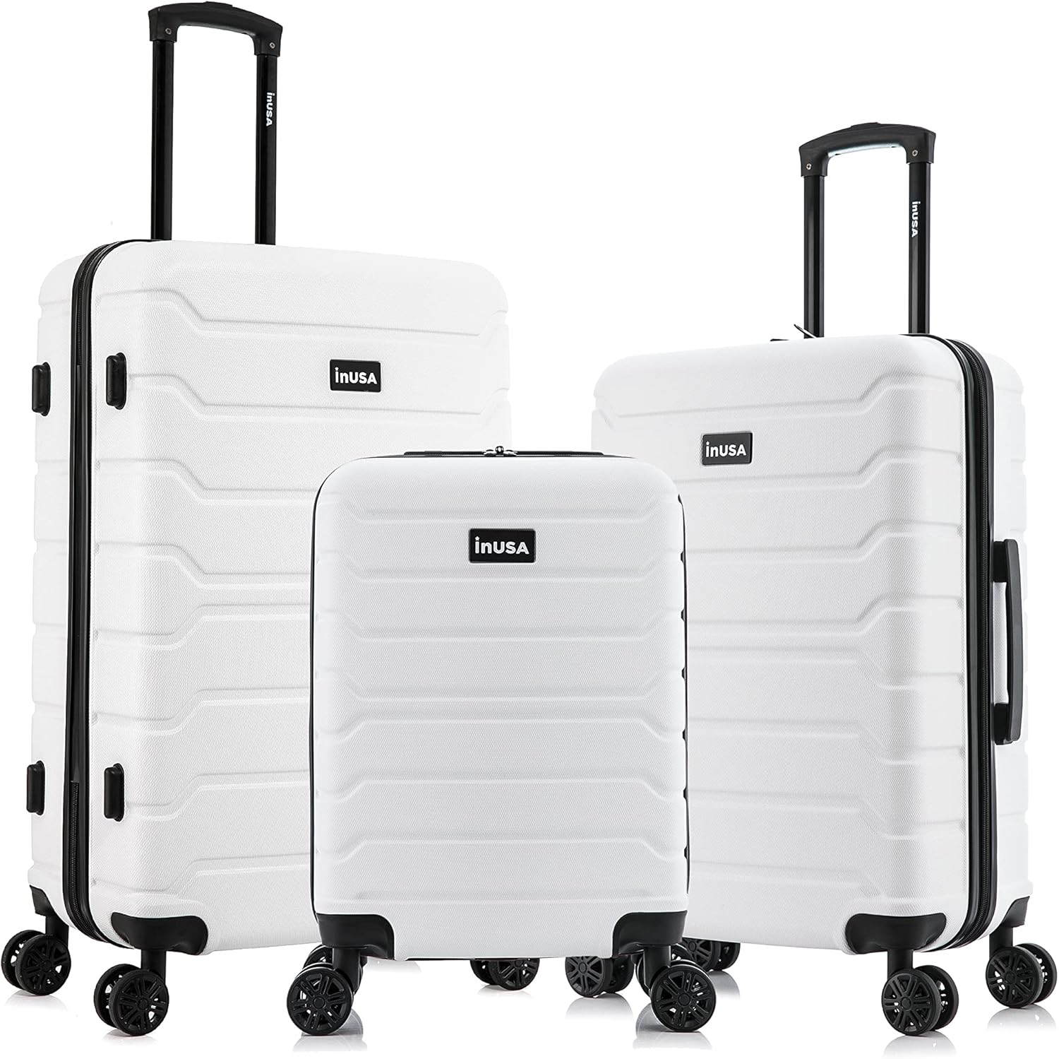 InUSA TREND Luggage Set with Spinner Wheels for Easy Travel