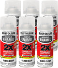 Rust-Oleum Acrylic Enamel 2X Spray Paint, Gloss Clear - Durable Finish
