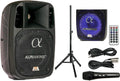 Alphasonik 8ft Powered 1200W PRO DJ Amplified Loud Speaker - Portable
