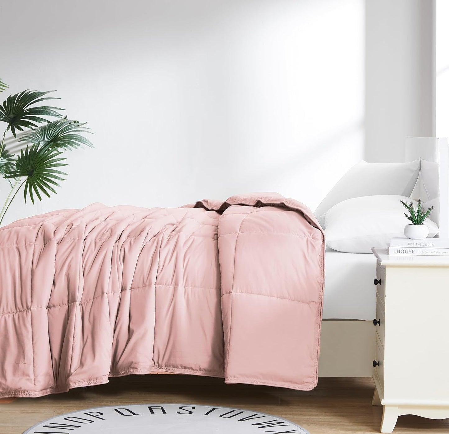 Oversized Pink Comforter for King Size Bedding by Southshore