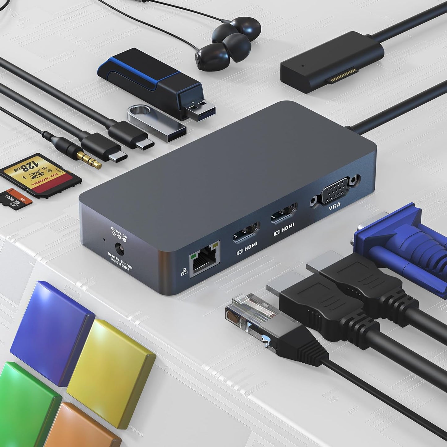 Microsoft Surface Dock for Triple Displays with Dual 4K HDMI