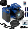Capture Crisp Moments: Minolta 20MP 40x Optical Zoom Camera, Blue