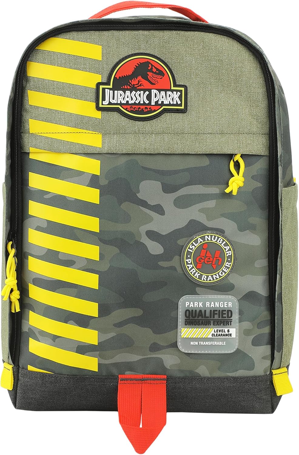 Jurassic Park Logo 16in Tan & Camo Backpack for Fans