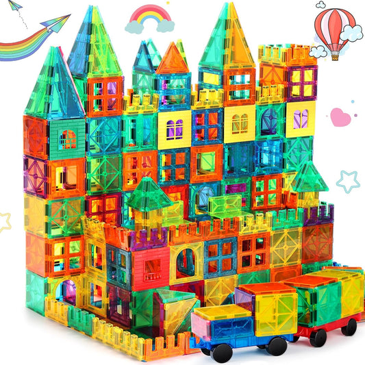 100PCS Magnetic Building Blocks - STEM Toy for Kids 3+ - FNJO