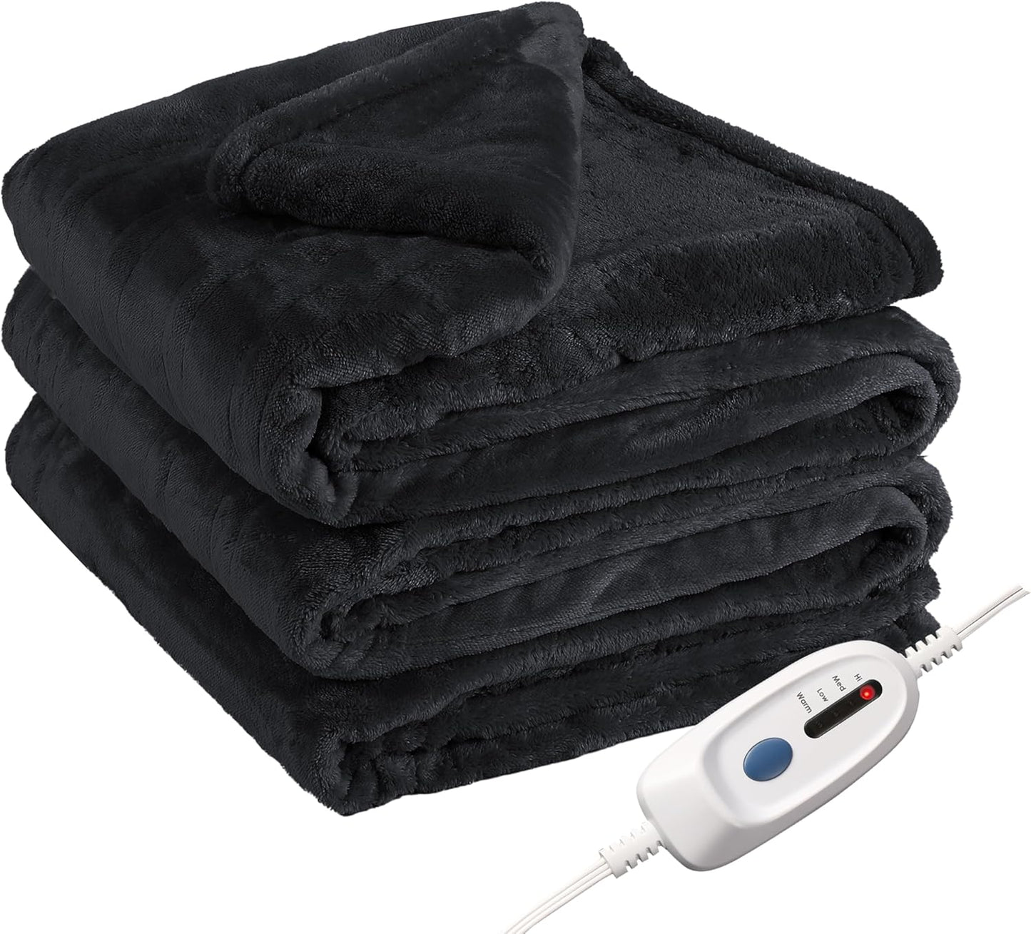 Electric Heated Blanket Full Size with 4 Heating Levels for Comfort