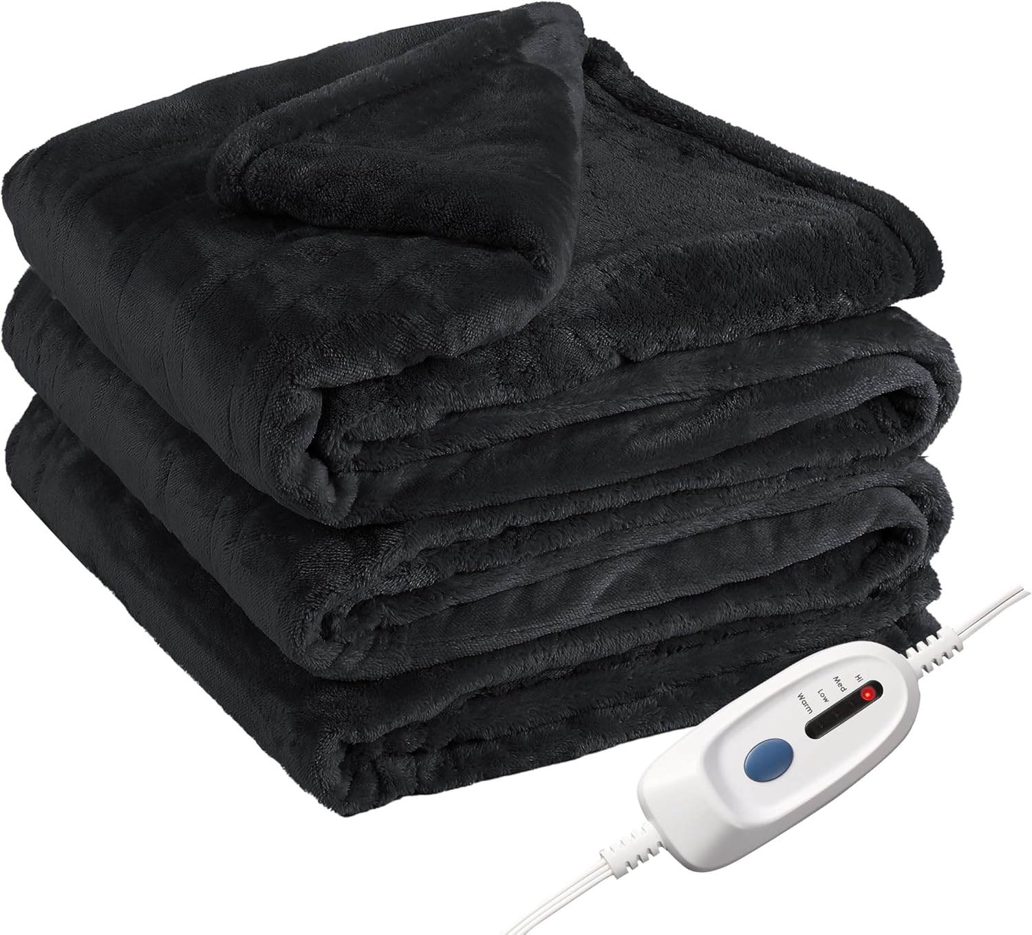 Electric Heated Blanket Full Size with 4 Heating Levels for Comfort