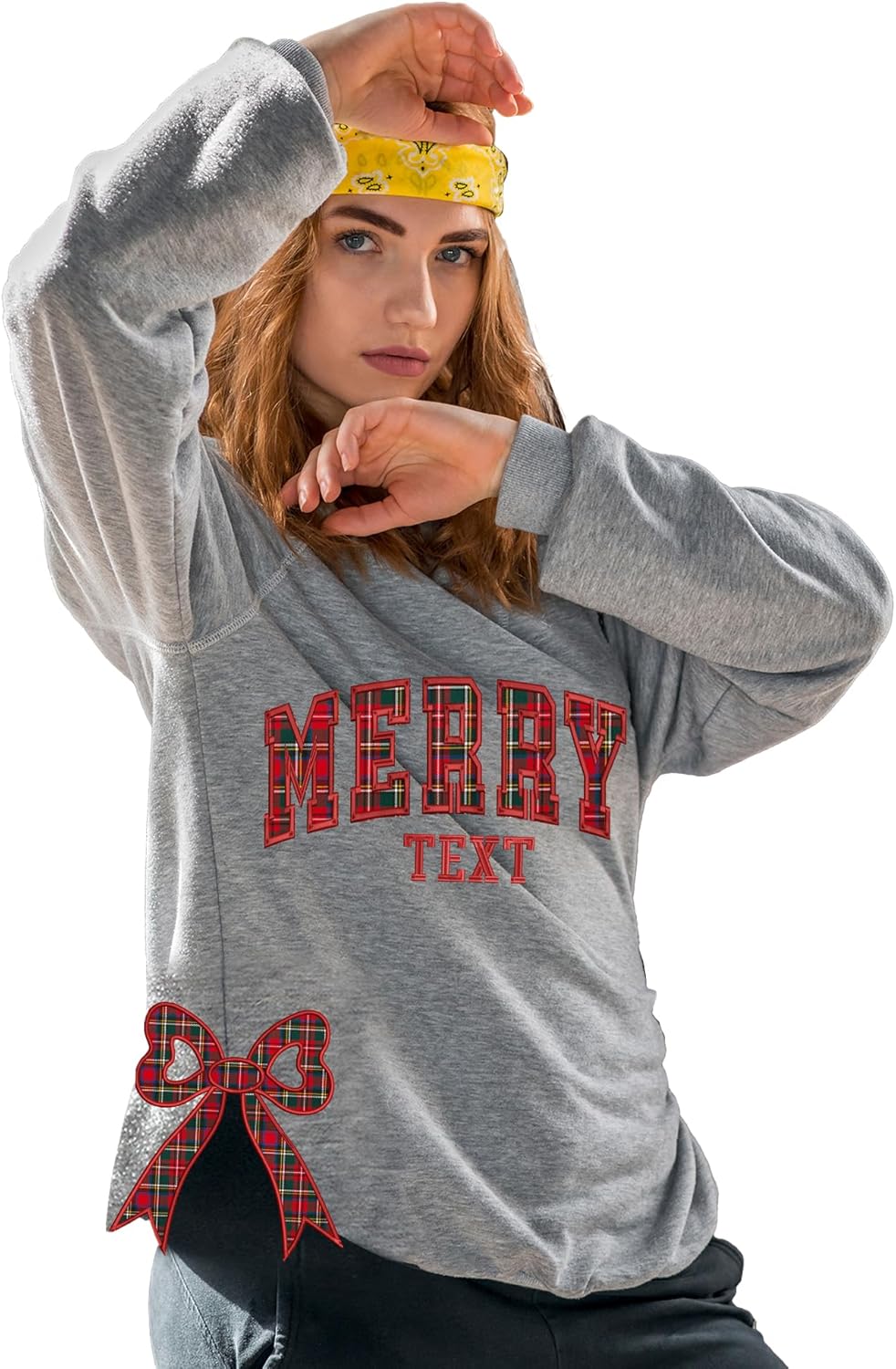 Embroidered Bow Sweatshirt - Trendy & Fancy! #GiveSmiles