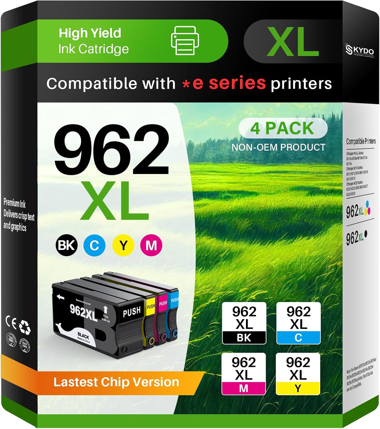 Skydo 962XL Ink Cartridges Combo Pack for HP Printers
