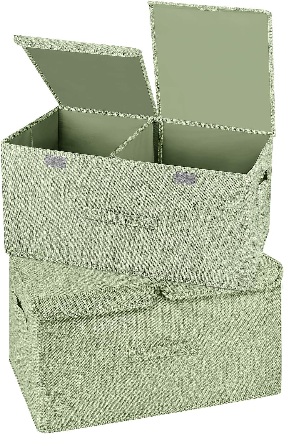 Large Storage Boxes with Lids and Handles for Home Organization