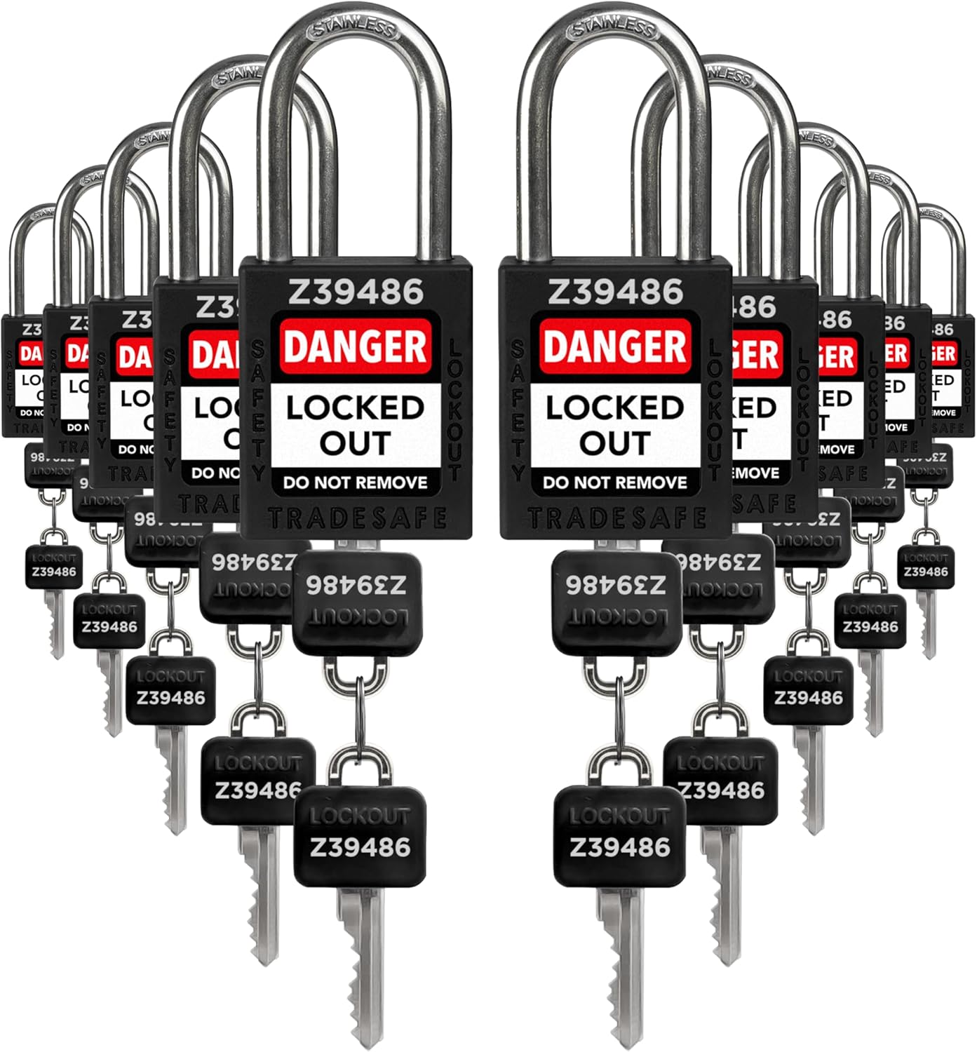 TRADESAFE Lockout Tagout Lock Sets for Safety Compliance Needs
