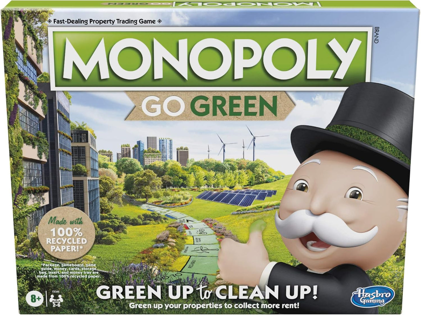 Hasbro Monopoly: Go Green Edition | Eco-Friendly Family Fun