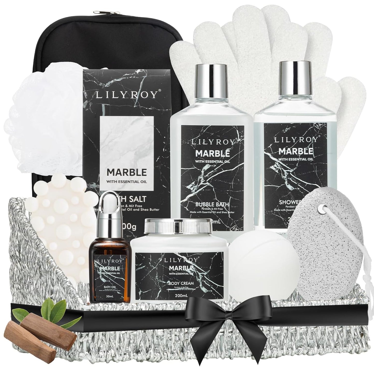 12-Piece Ultimate Bath & Body Gift Set for Men and Women