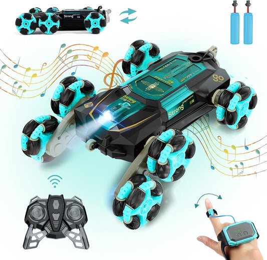 Gesture Sensing RC Stunt Car - Light, Music, Fun!