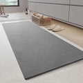 Grey 24x47 Bathroom Runner Rug - Ultra Thin Non Slip Quick Dry