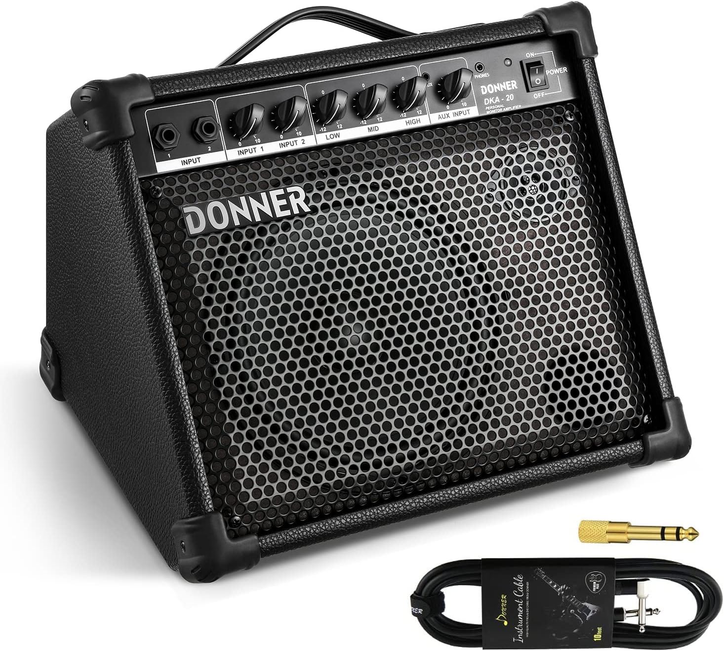 Power up your performance with Donner 20W Keyboard Amp!