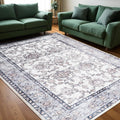 Area Rug for Living Room, 8x10 Machine Washable Faux Wool