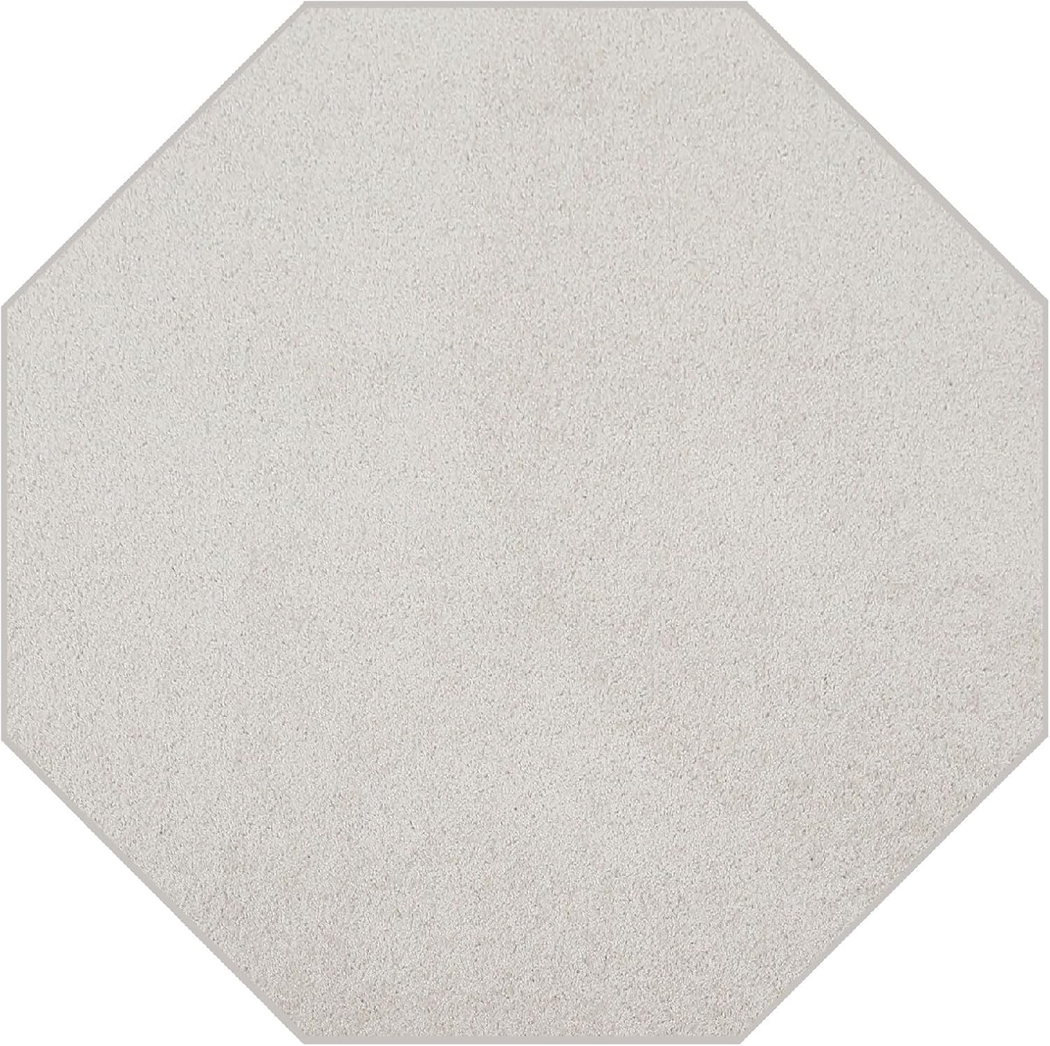 Ambiant Pet Friendly Solid Color Area Rug - 8ft Octagon Design