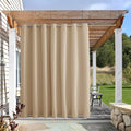 NICETOWN Outdoor Curtain for Patio Waterproof - Windproof Privacy