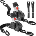Retractable Ratchet Straps 1763lb Break Strength - Easy Self-Retract