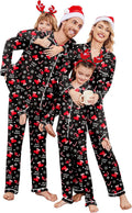 Ekouaer Family Christmas Pajamas Set - Soft Button-Down PJs