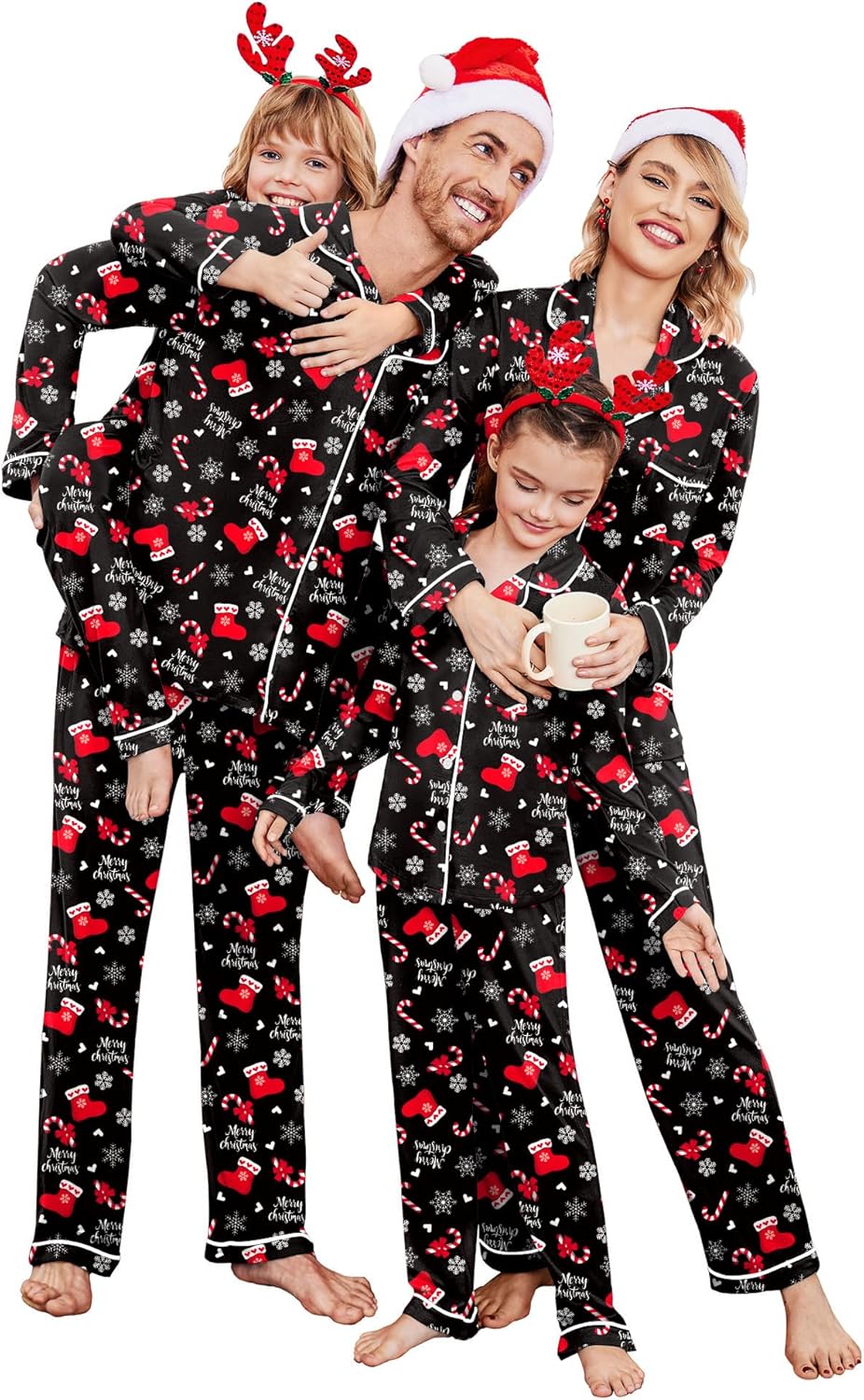 Ekouaer Christmas Family Matching Pajamas for Holiday Fun