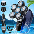 6 in 1 Bald Head Shaver for Men - Cordless Waterproof Razor