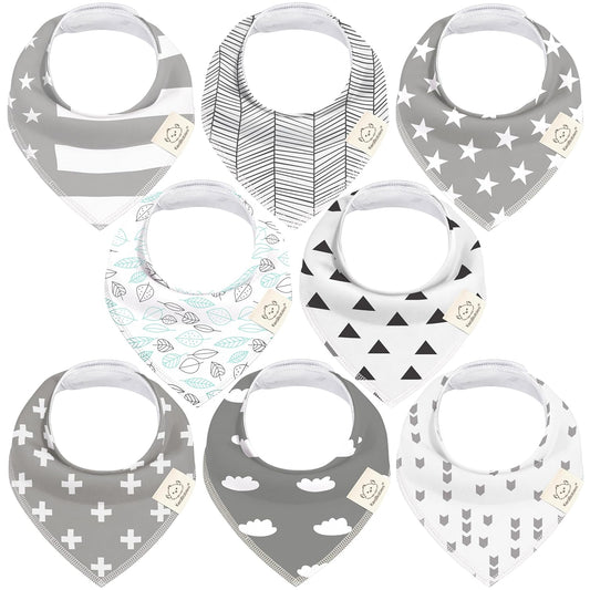 KeaBabies Organic Bandana Bibs - Super Absorbent Soft Cotton