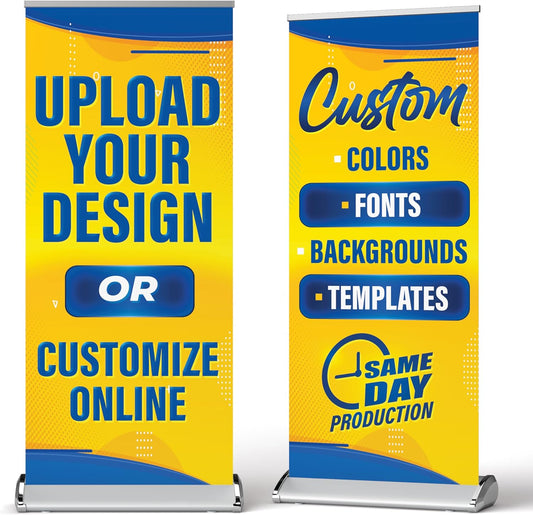 Custom Retractable Banner - 33x81 in Portable Advertising Solution