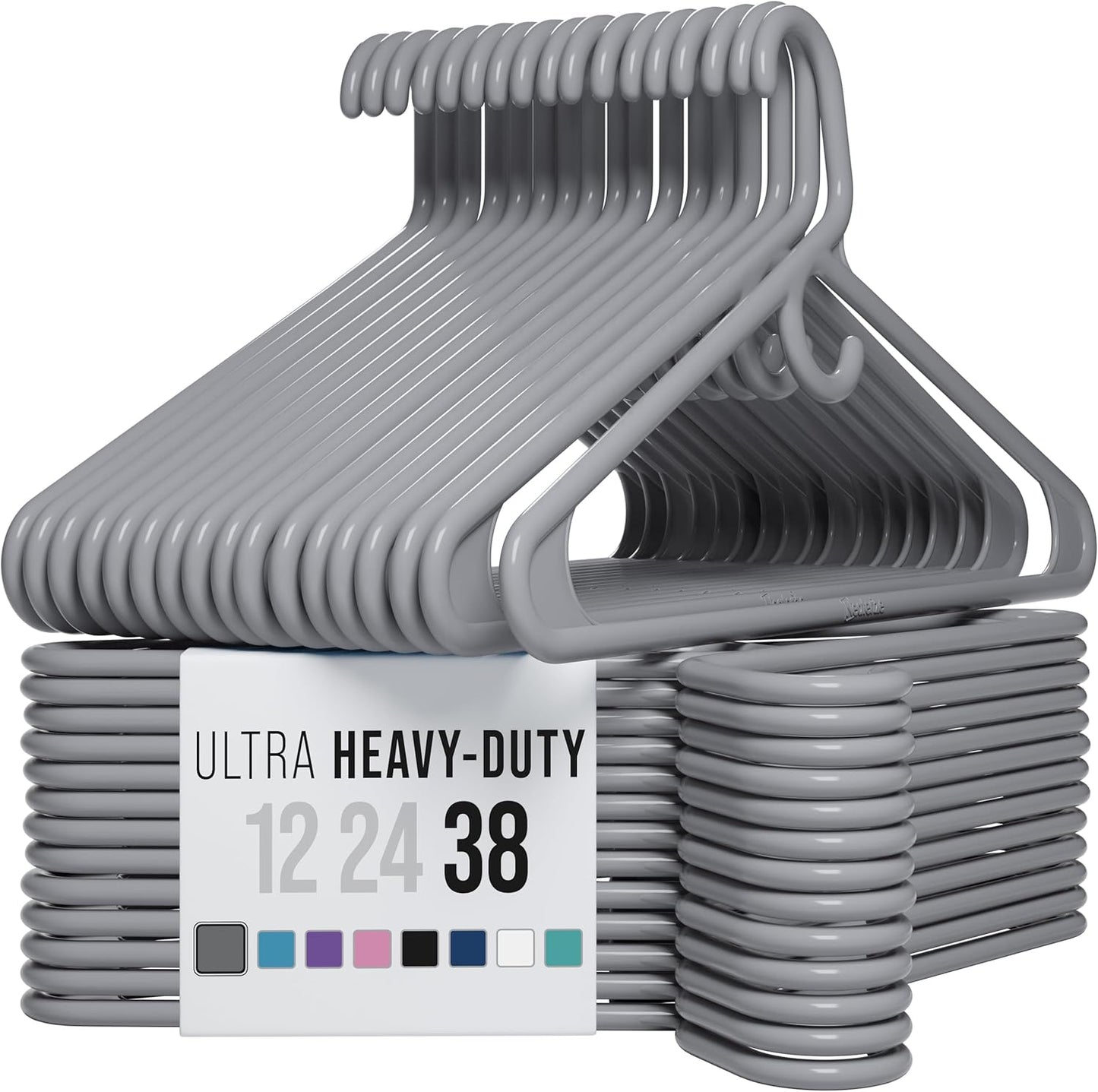 Ultra Heavy Duty Plastic Clothes Hangers - Durable & Stylish