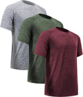 Workout Shirts for Men Short Sleeve Quick Dry Athletic T Shirt