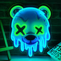 Ice Bear Neon Sign LED Wall Light - Cool USB Powered Decor