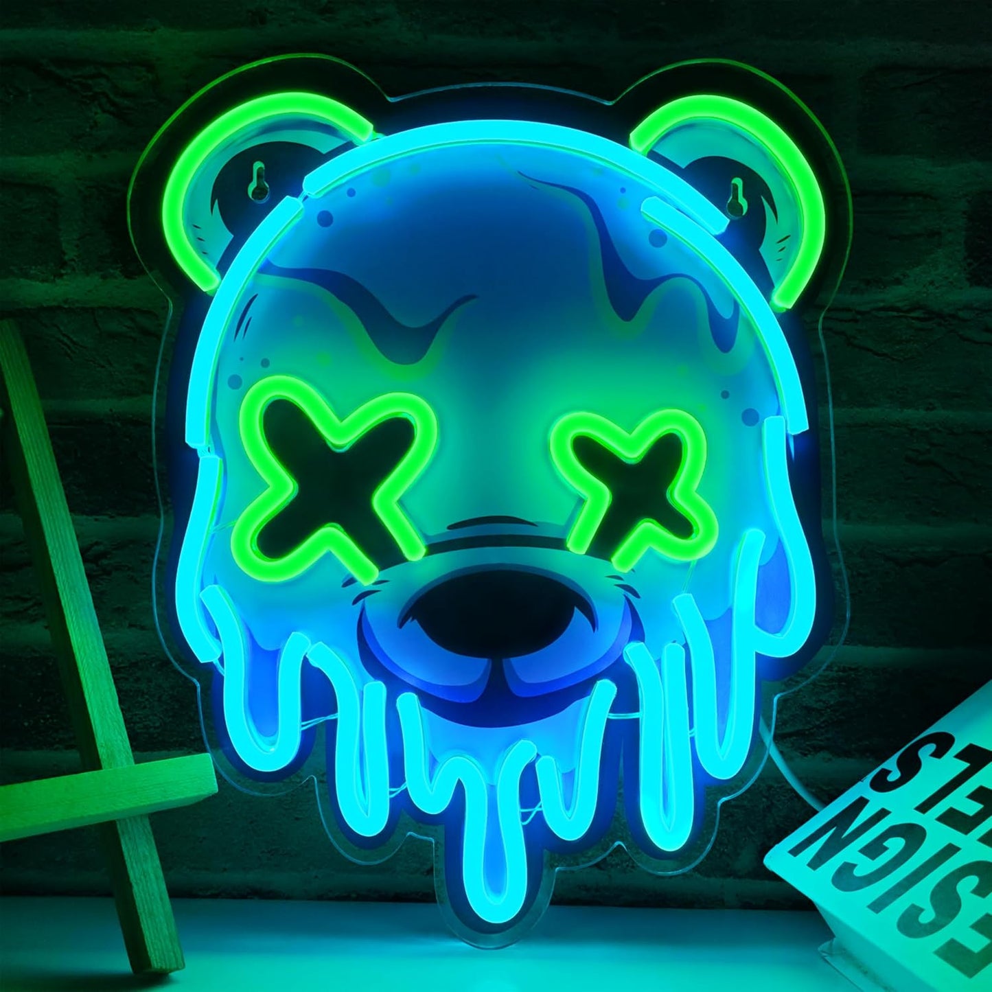 Ice Bear Neon Sign - Cool LED Wall Decor for Any Space