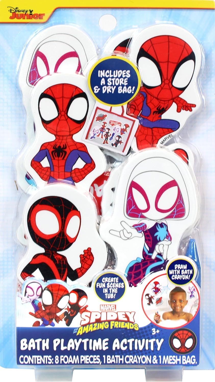 Interactive Spidey Bath Toy Set