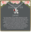 Personalized Birthstone Necklace for Daughter - Gift from Mom and Dad