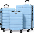 AnyZip 3 Piece Hardshell Luggage Set - Lightweight Spinner Travel Set