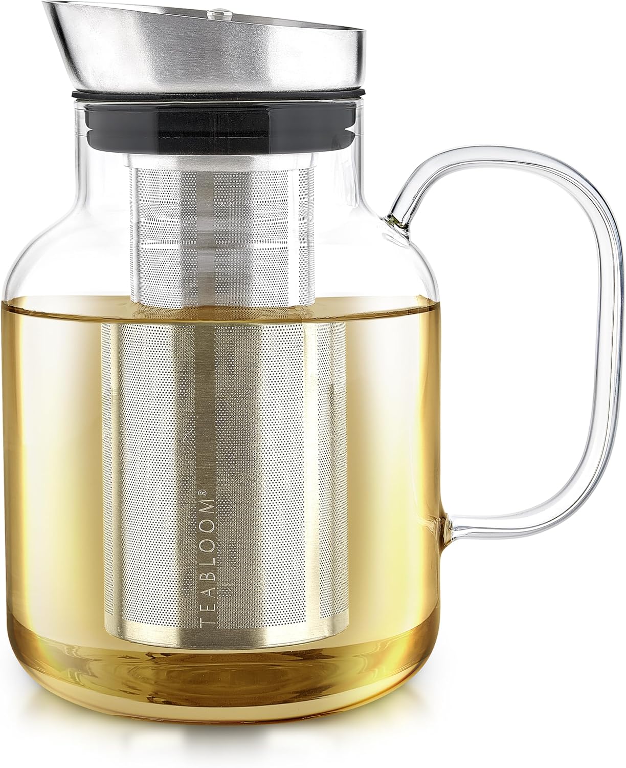 Teabloom 100% Plastic-Free Large Multi-Brew Glass Teapot