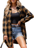 HOTOUCH Womens Flannel Plaid Shirts for Casual Style and Comfort