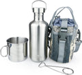 Canteen 42oz Single Wall Water Bottle with 24oz Nested Cup - Rugged