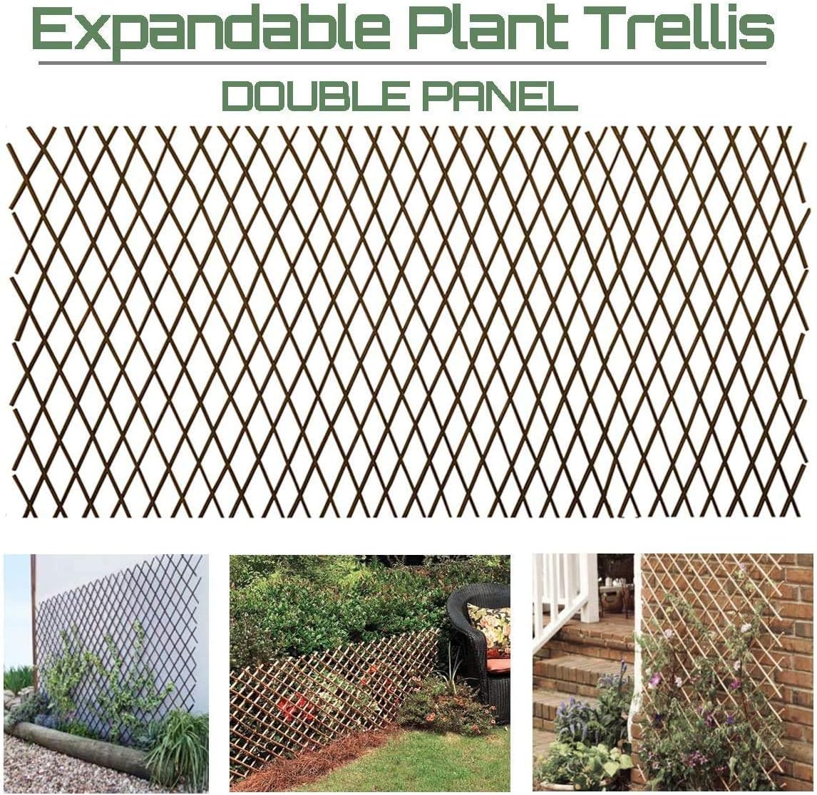 Glant Lattice Fence Expandable Trellis for Climbing Plants