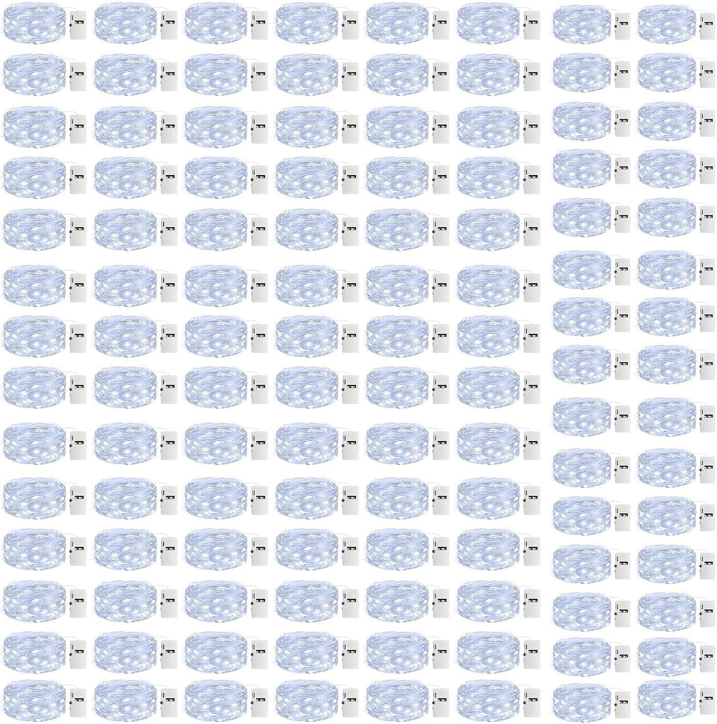 100 Pack Fairy Lights with Timer for Magical Home Decor