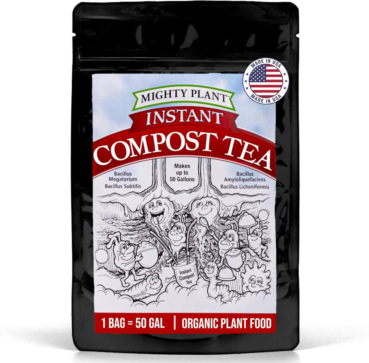 Organic Instant Compost Tea for Hydroponics & All Gardening Types
