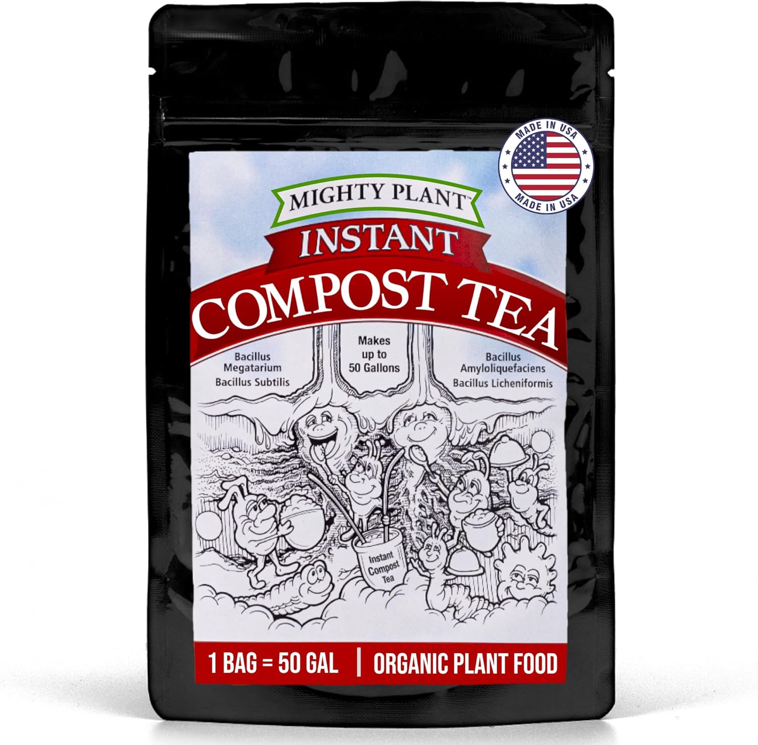 Organic Instant Compost Tea for Hydroponics & All Gardening Types